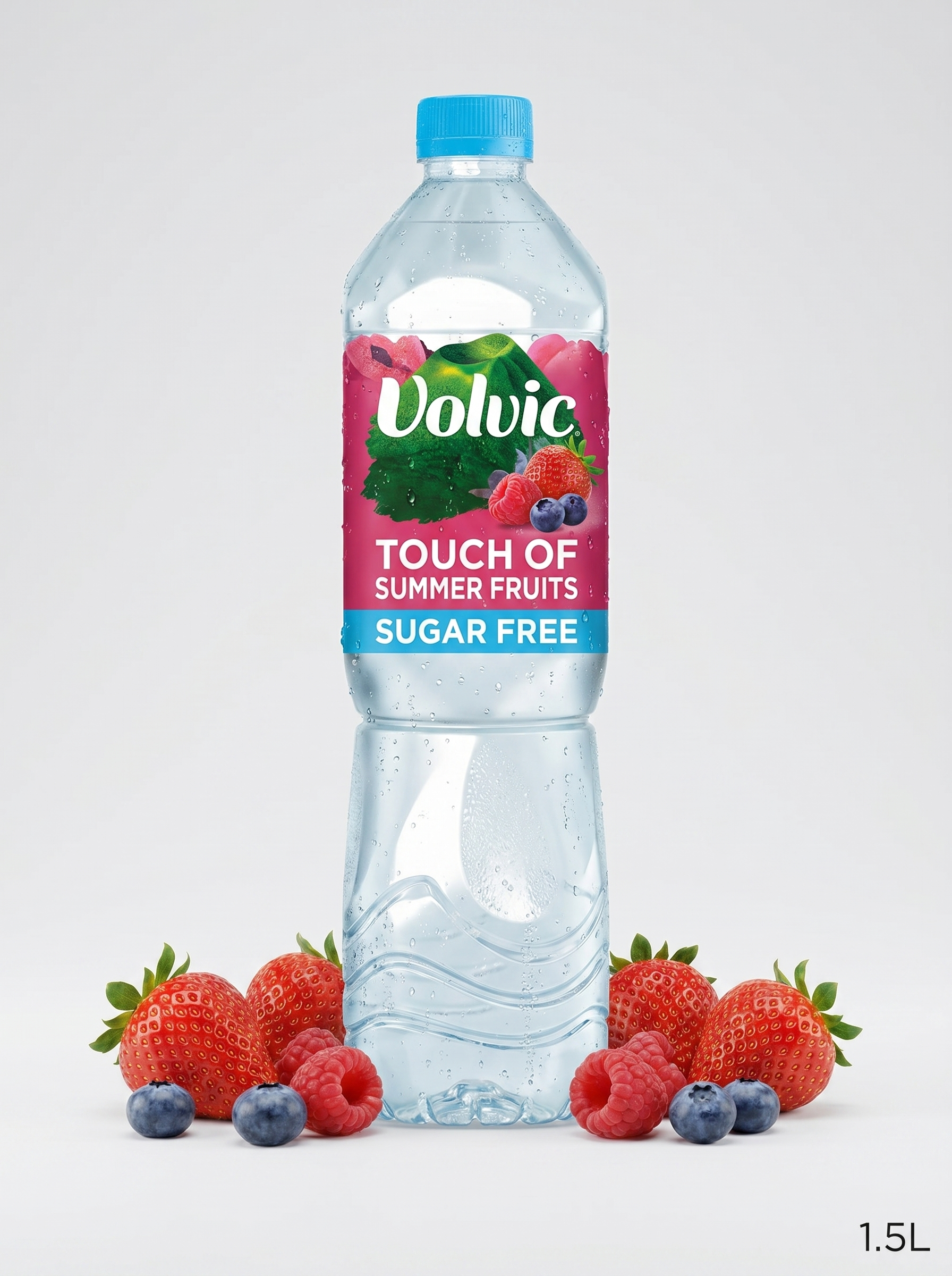 Volvic Touch Of Fruit Summer Fruits Sugar Free Still Flavoured Water 1.5L Bottle