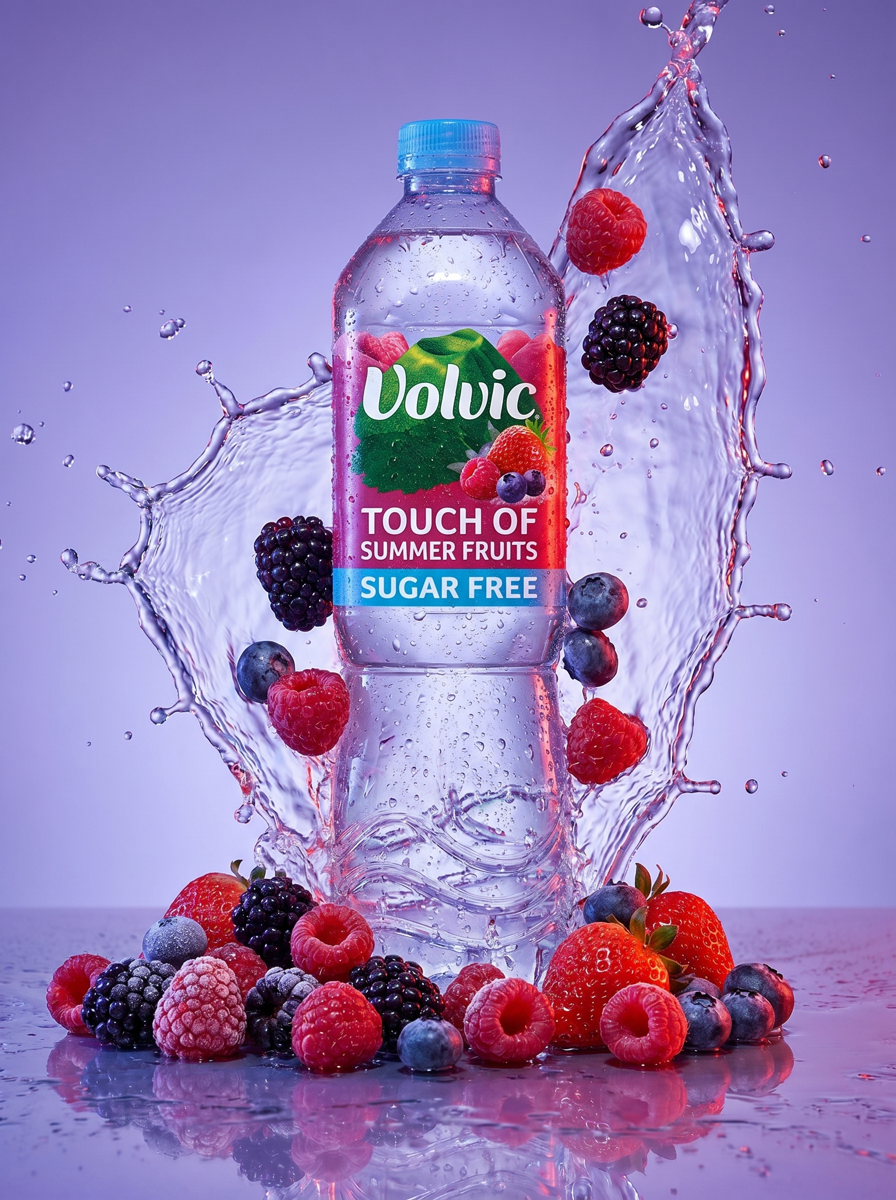 Volvic Touch Of Fruit Summer Fruits Sugar Free Still Flavoured Water 1.5L Bottle
