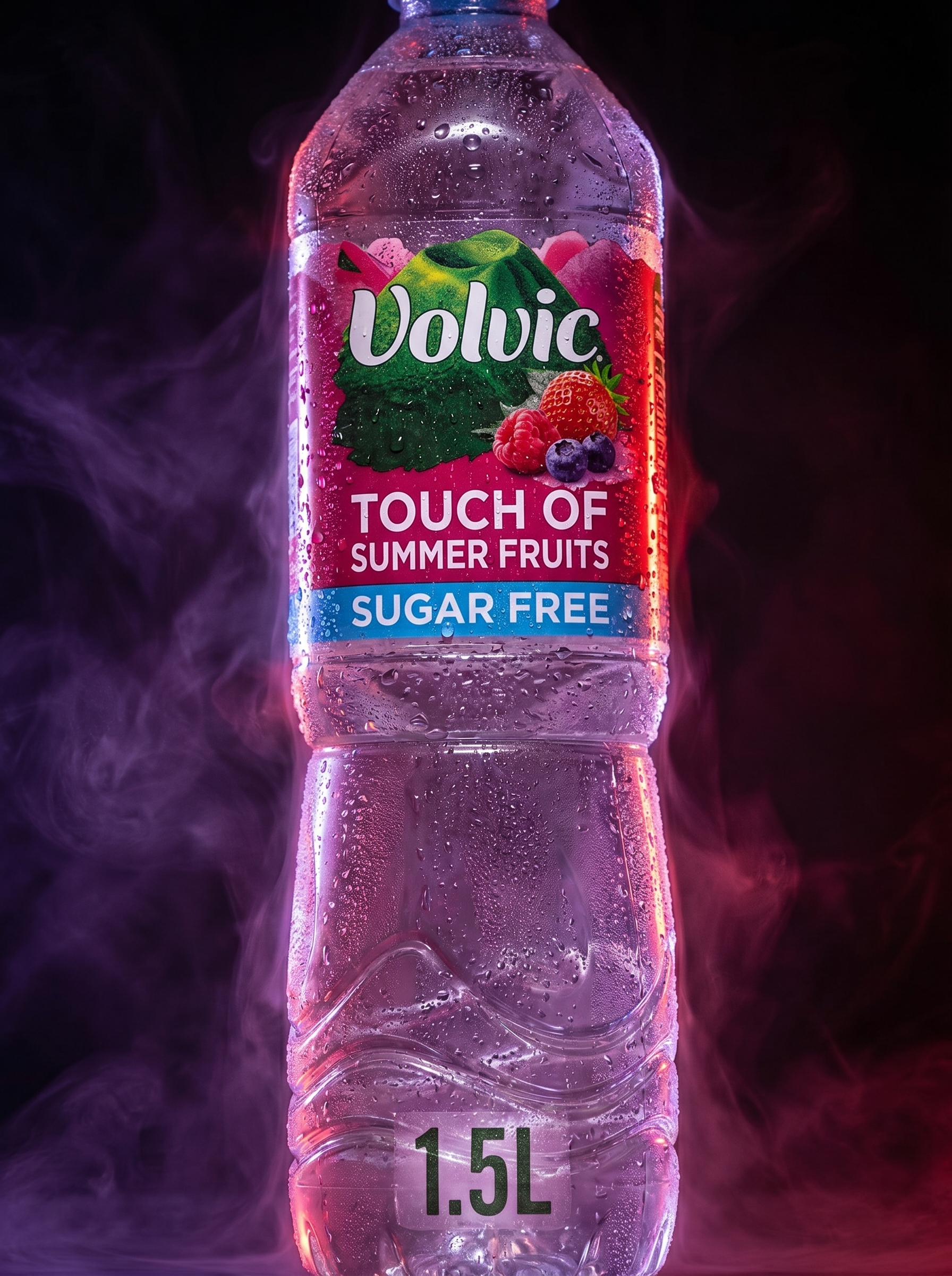 Volvic Touch Of Fruit Summer Fruits Sugar Free Still Flavoured Water 1.5L Bottle