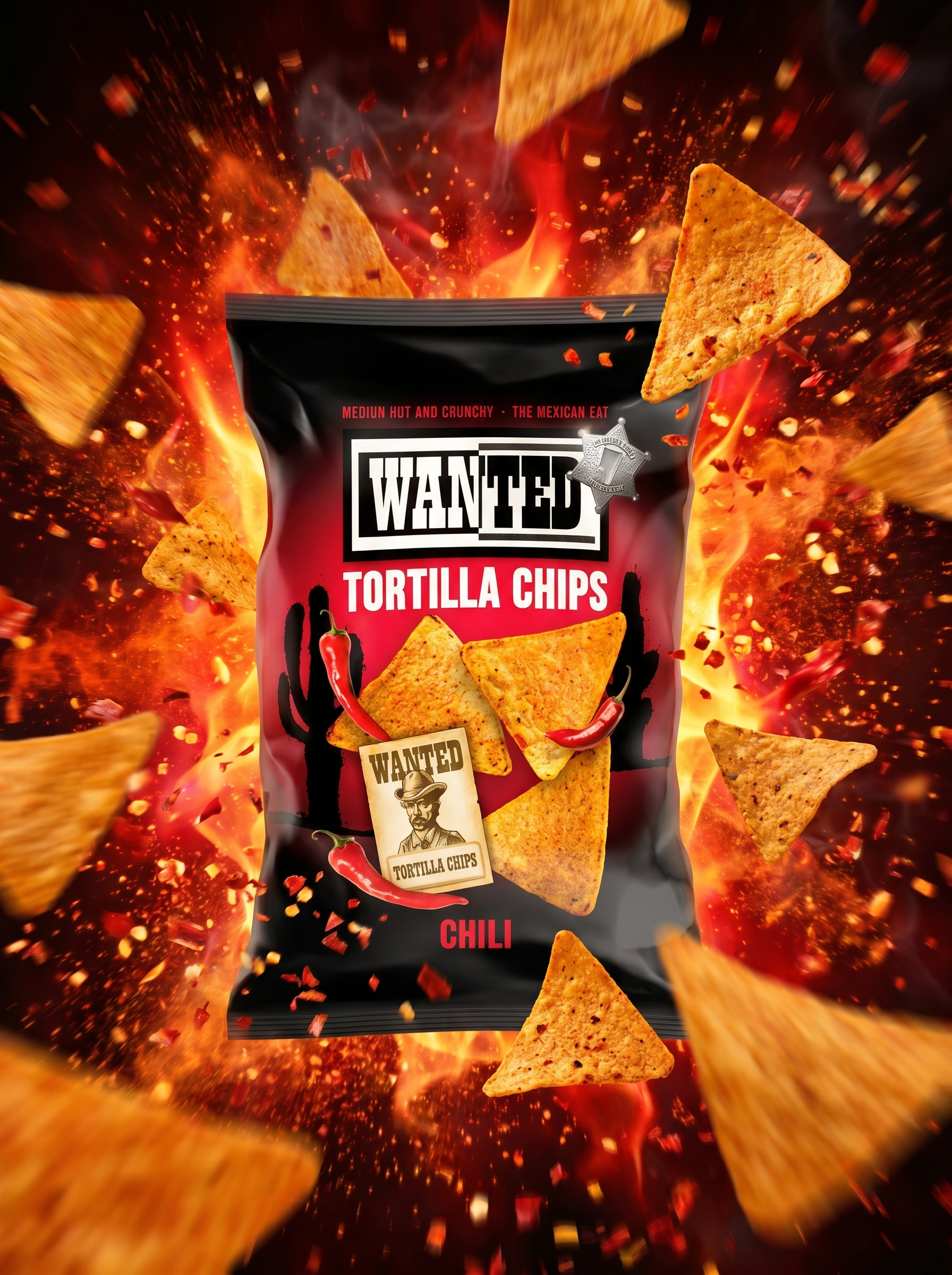 Wanted Tortilla Chips Chilli Flavour
