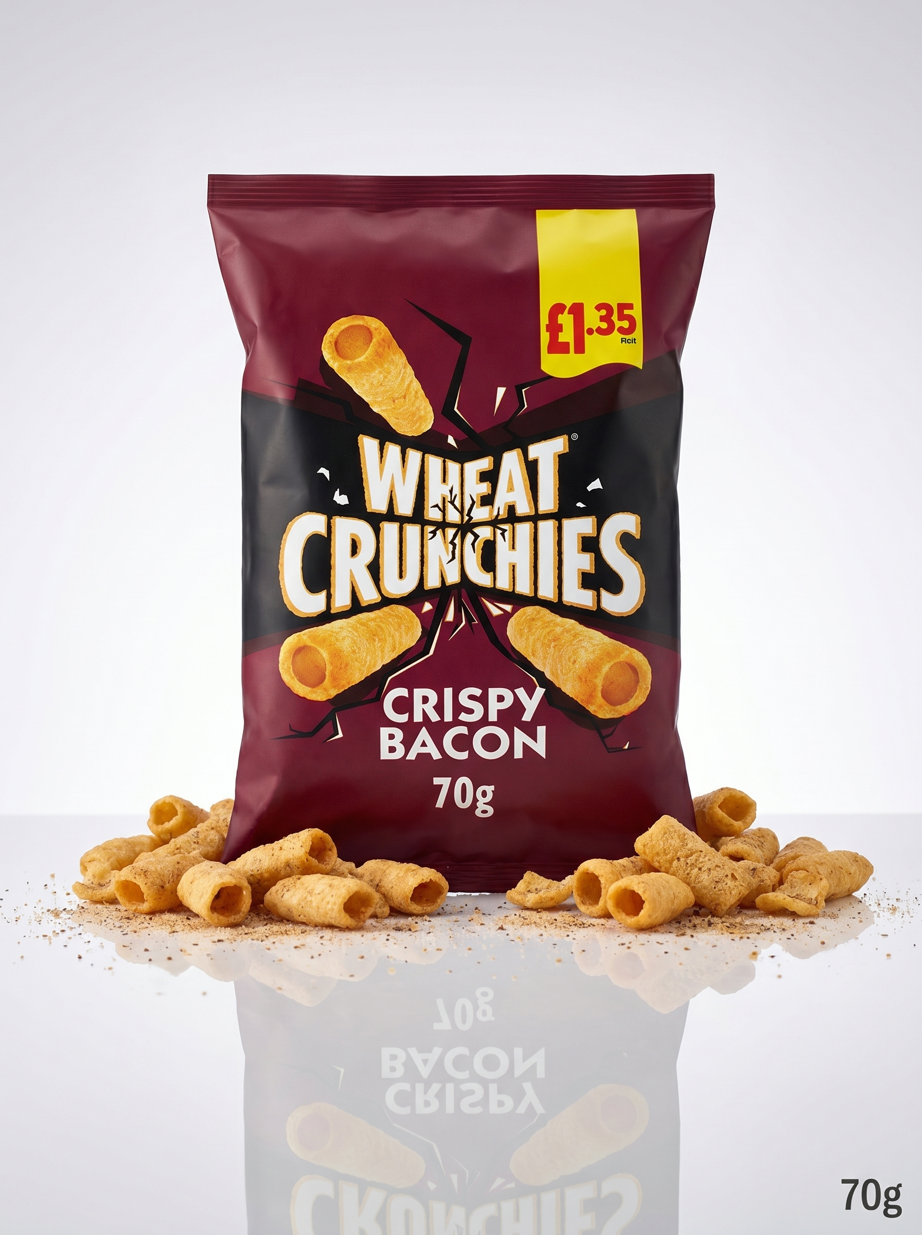 Wheat Crunchies Bacon Crisps 70g