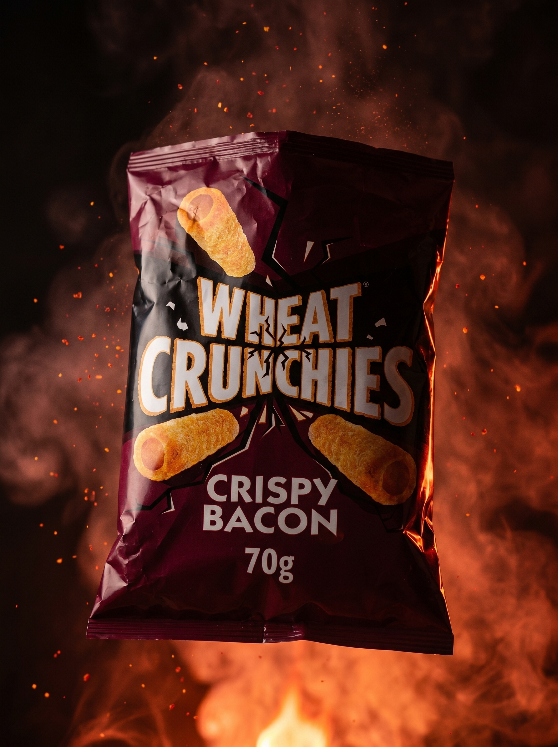Wheat Crunchies Bacon Crisps 70g