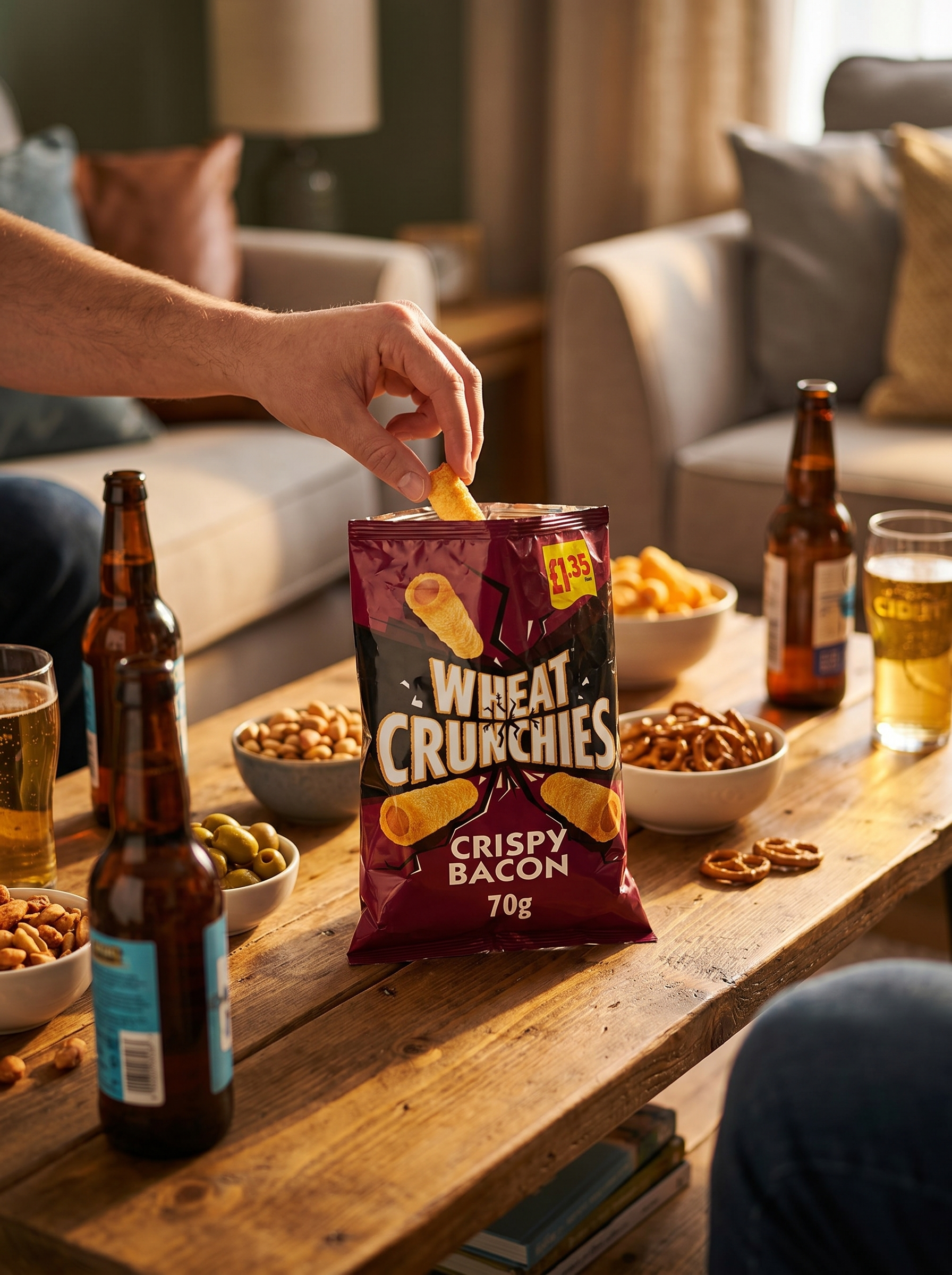 Wheat Crunchies Bacon Crisps 70g