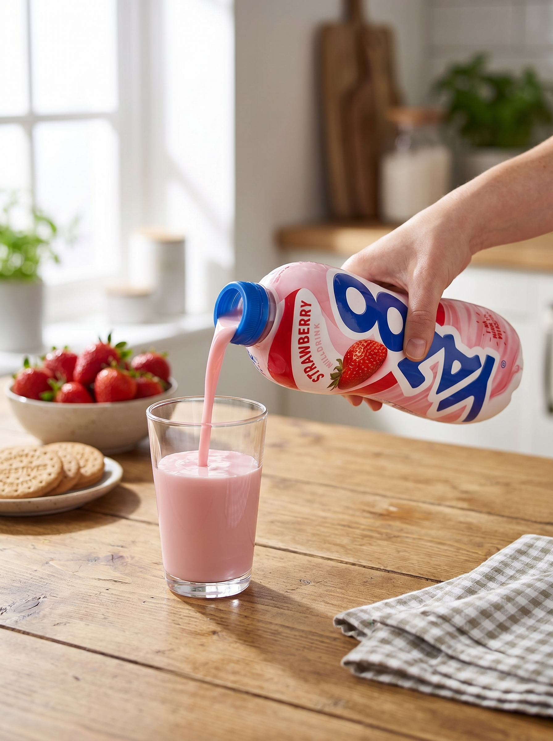 Yazoo Strawberry Milk Drink 1L Bottle