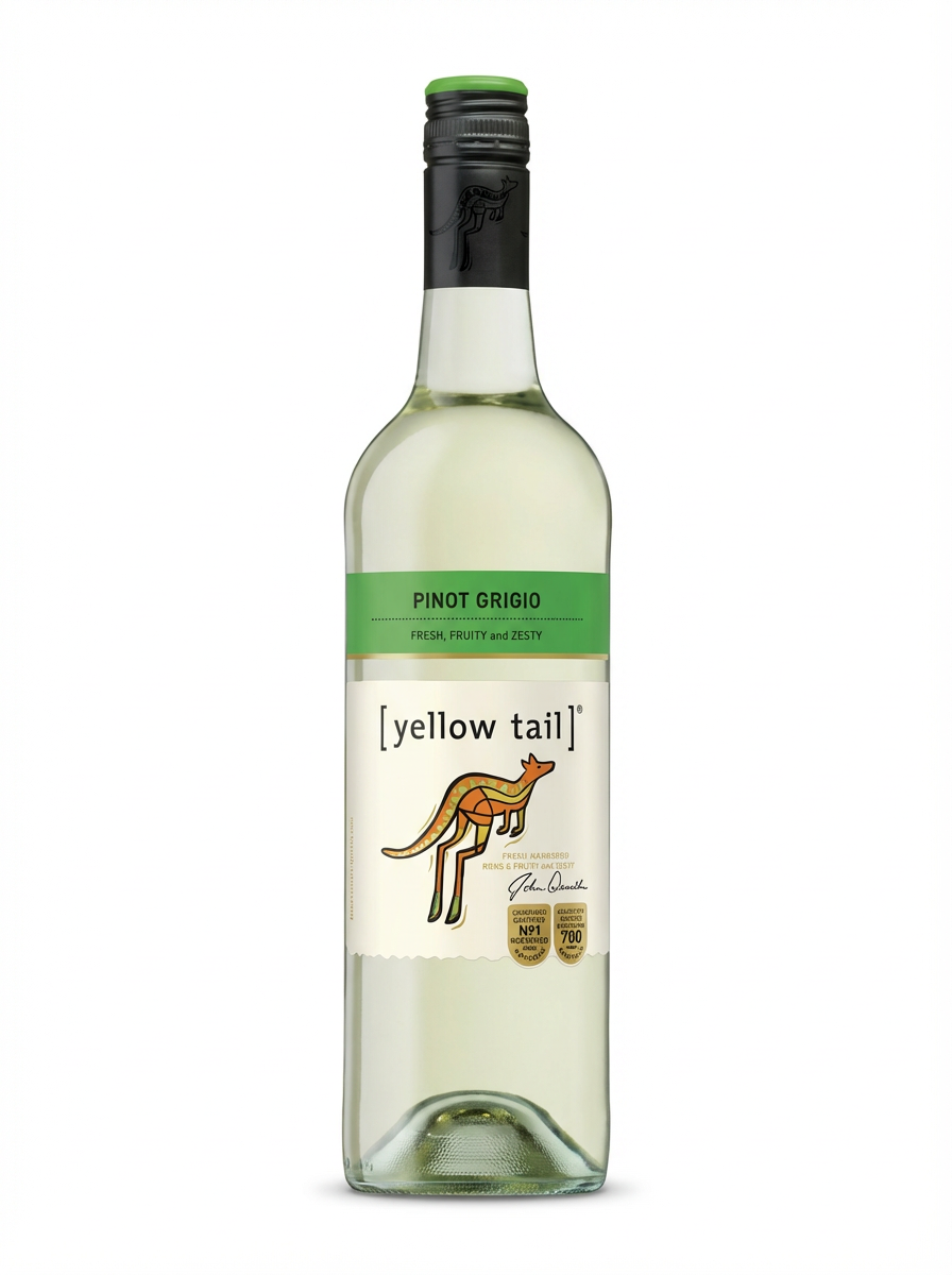 Yellow Tail Pinot Grigio 750ml – Crisp Australian White Wine