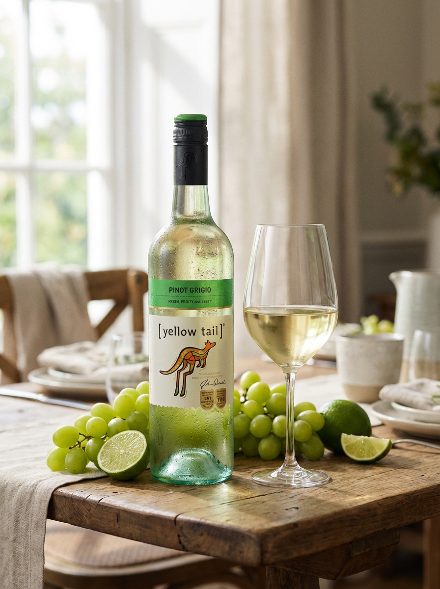 Yellow Tail Pinot Grigio 750ml – Crisp Australian White Wine