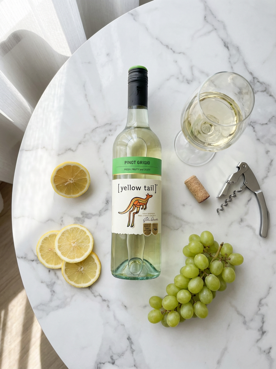 Yellow Tail Pinot Grigio 750ml – Crisp Australian White Wine