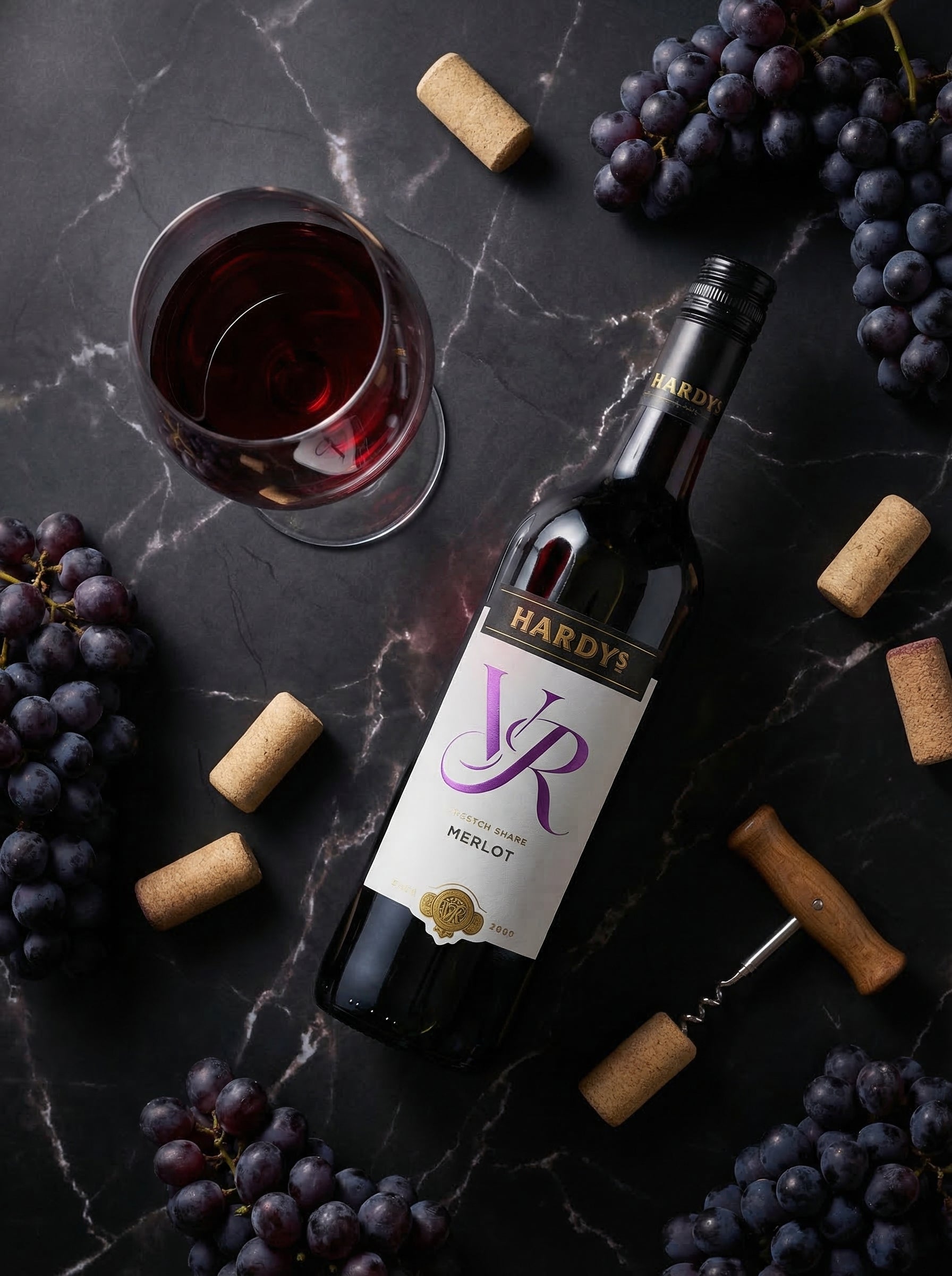 Hardys VR Merlot Red Wine 750ml