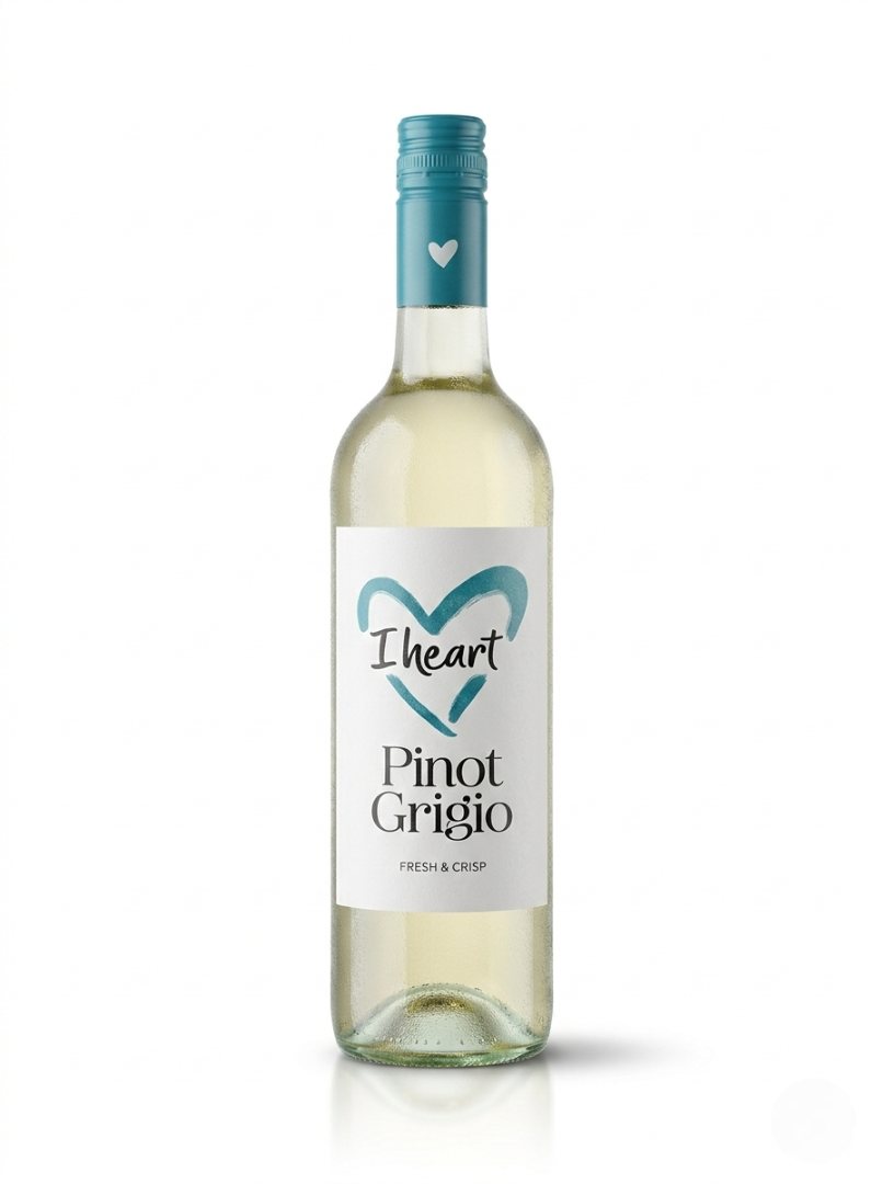 I Heart Pinot Grigio 750ml – Crisp Italian White Wine