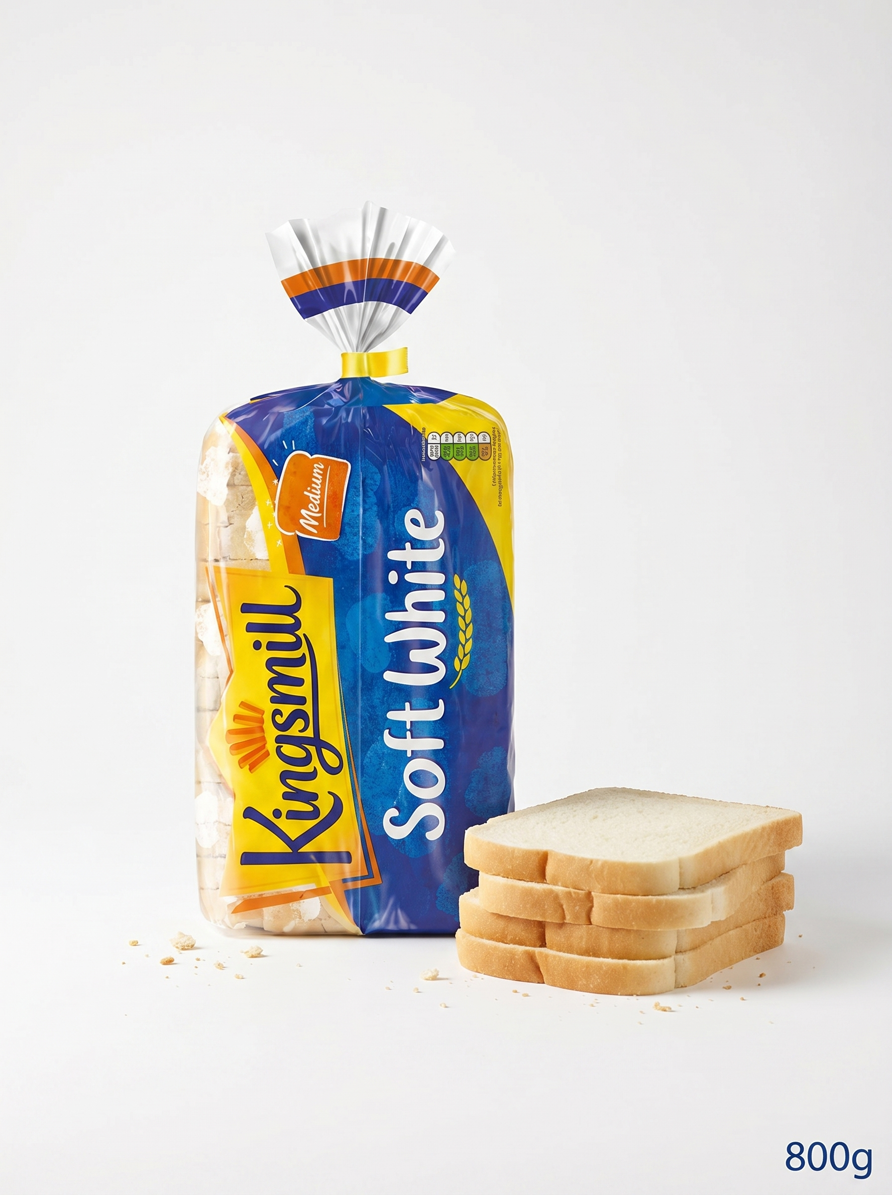 Kingsmill Soft White Medium Bread 800g