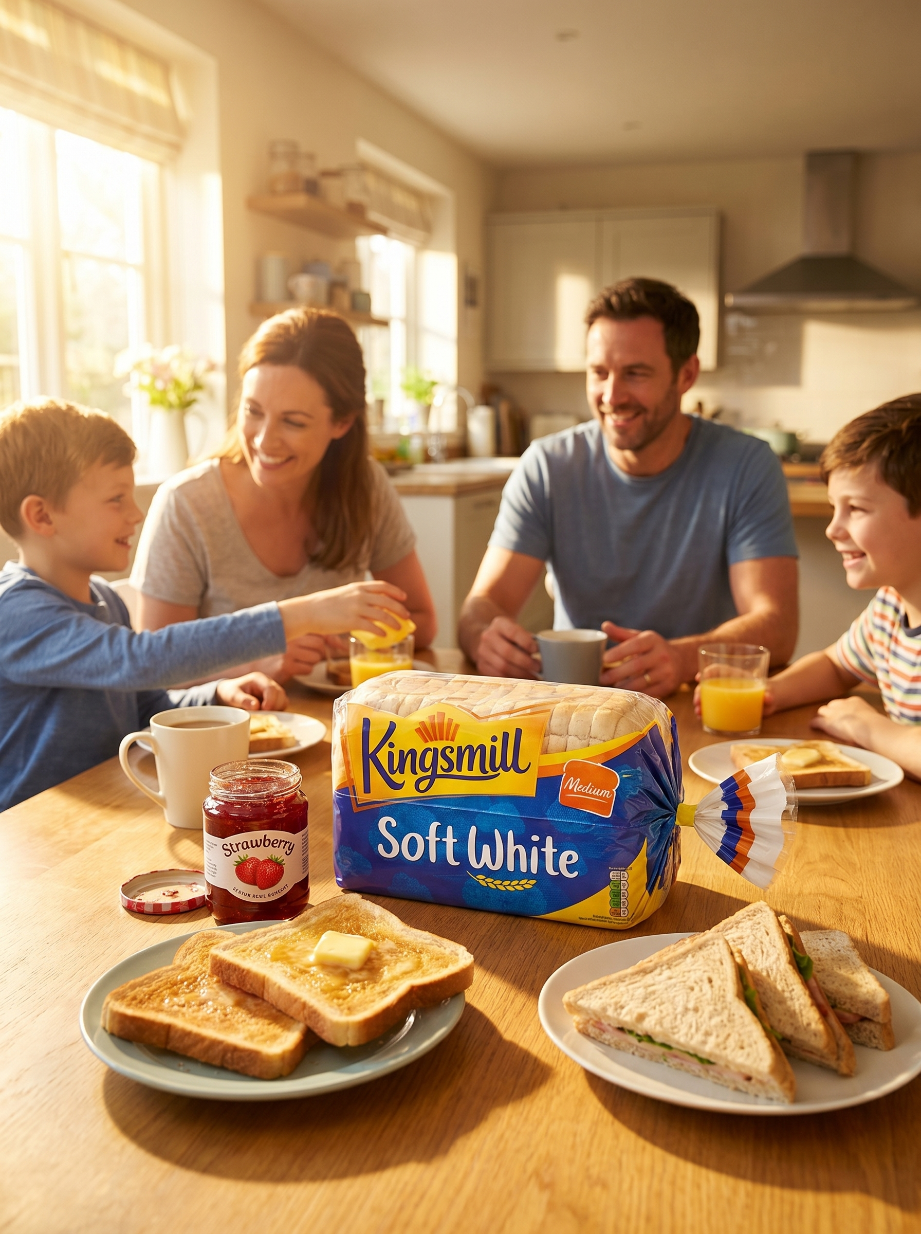 Kingsmill Soft White Medium Bread 800g